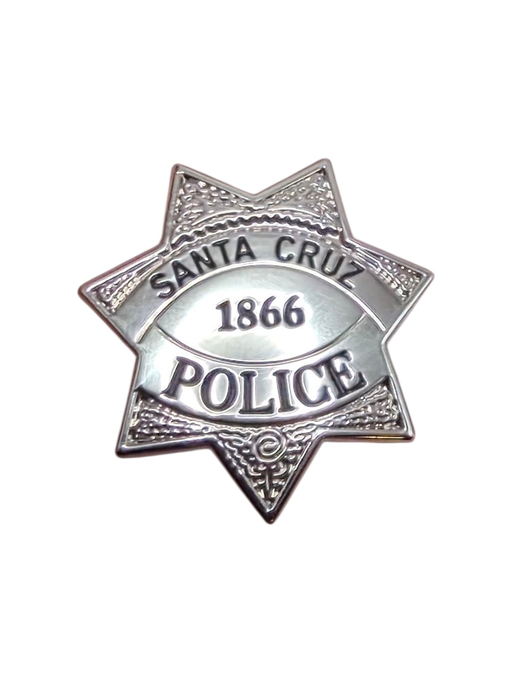 Vintage Police Officer San Cruz, California 1866 Police Lapel Pin 1"